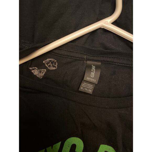 Brand New Gildan Soft Style Men's XL Black Riding Dirty Trash Truck T-Shirt - Picture 4 of 4